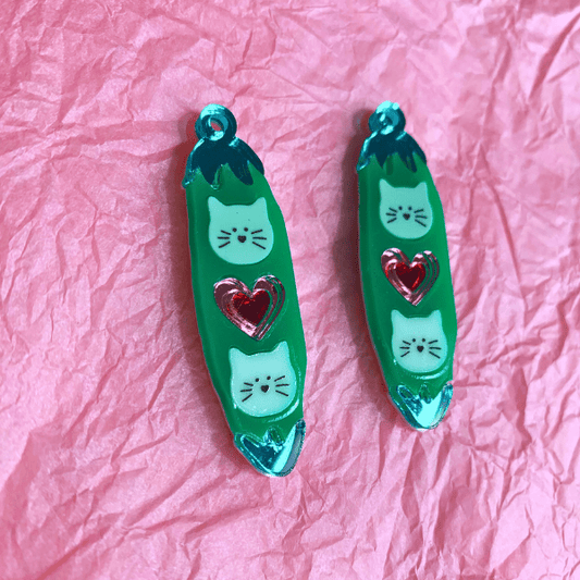 Paws in a Pod Huggie CharmsEarringsConiifer Design Studio Jewellery