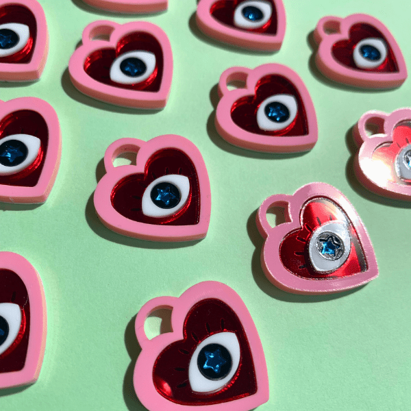 Acrylic Earring Charms - Coniifer Design Studio Jewellery