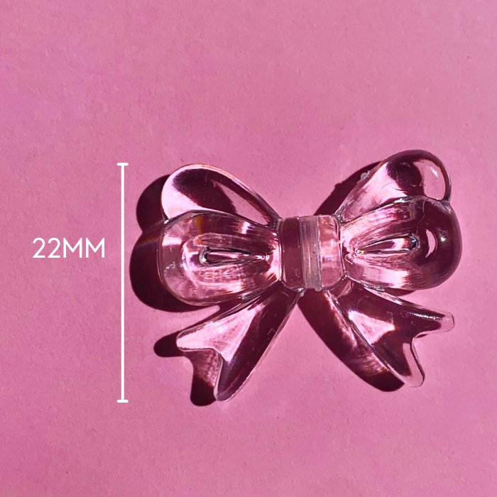 Acrylic Bow CharmPendantConiifer Design Studio Jewellery