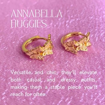 AnnaBella Butterfly Huggie EarringsEarringsConiifer Design Studio Jewellery