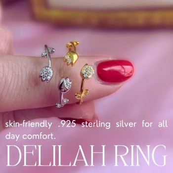 Delilah Floral Open RingRingsConiifer Design Studio Jewellery