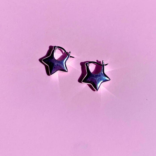 Elsa Star Hoop EarringsEarringsConiifer Design Studio Jewellery