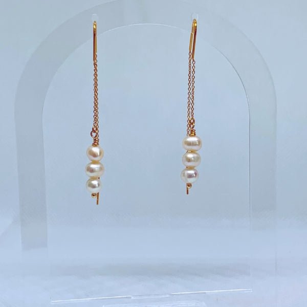 Pearl Threader EarringsEarringsConiifer Design Studio Jewellery