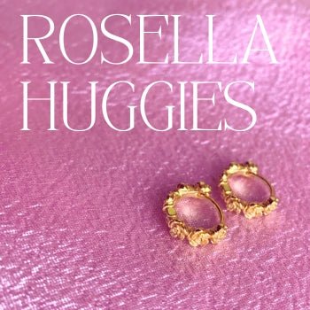 Rosella Flower Huggie EarringsEarringsConiifer Design Studio Jewellery