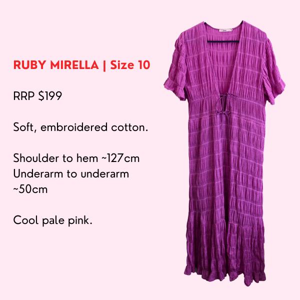 Ruby Mirella v - neck Maxi Dress PINKDressConiifer Design Studio Jewellery