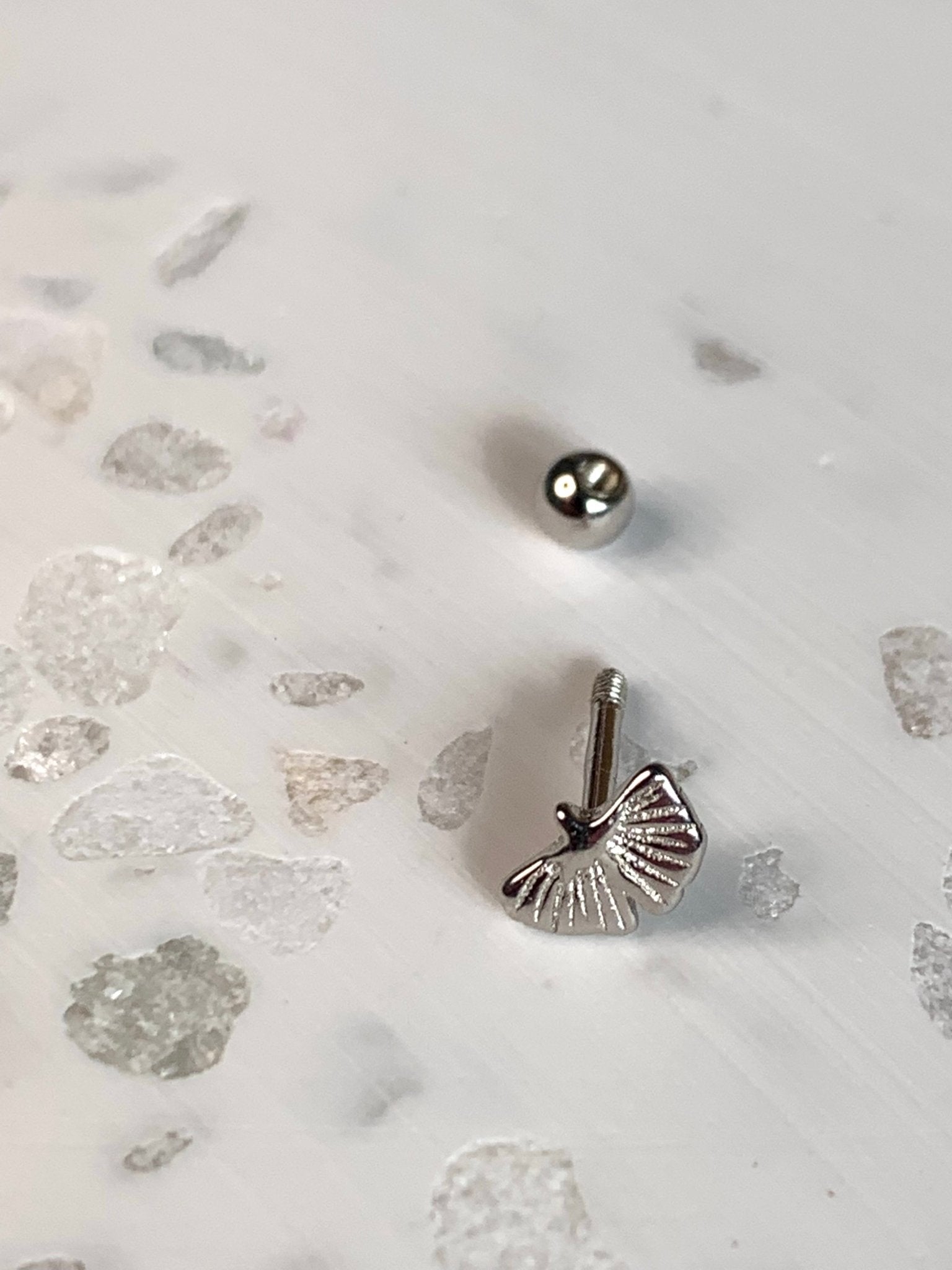 Gingko Leaf Silver Stud EarringEarringsConiifer Design Studio