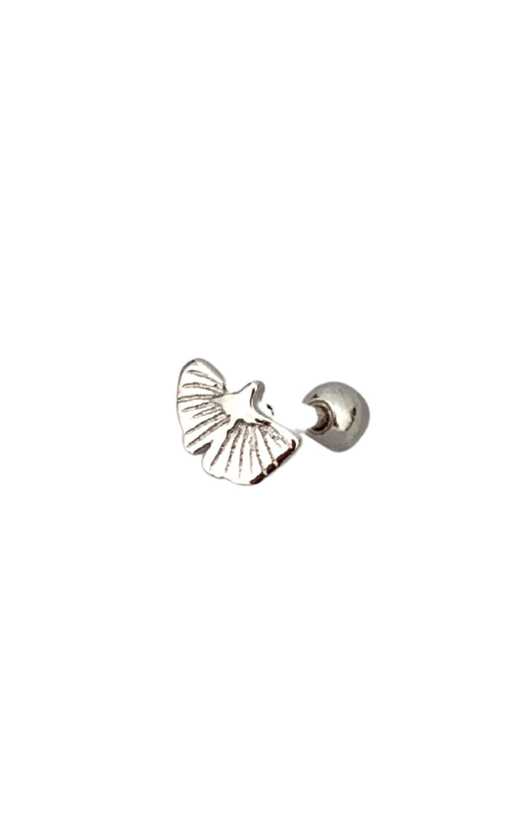 Gingko Leaf Silver Stud EarringEarringsConiifer Design Studio